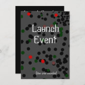 Invitation Black Cravate Launch (Devant / Derrière)