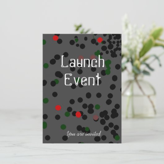 Invitation Black Cravate Launch (Debout devant)