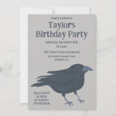 Invitation Black Crow Light Grey (Devant)