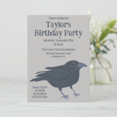 Invitation Black Crow Light Grey (Debout devant)