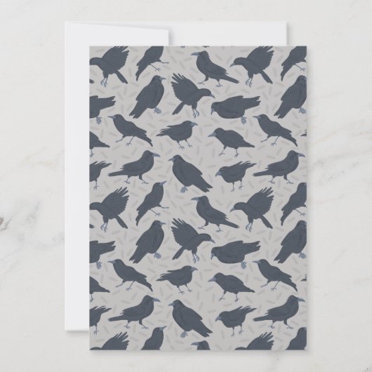 Invitation Black Crow Light Grey (Dos)