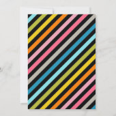 Invitation Black Cute Fruits Tutti Frutti Anniversaire de enf (Dos)