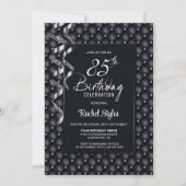 Invitation Black Diamond Motif 85e fête d'anniversaire (Devant)