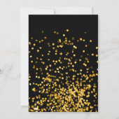 Invitation Black Elegant Double Anniversaire Soiree Invitatio (Dos)