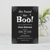 Invitation Black Elle A Trouvé Sa Fête des mariées Boo Hallow (Debout devant)