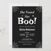 Invitation Black Elle A Trouvé Sa Fête des mariées Boo Hallow (Devant)