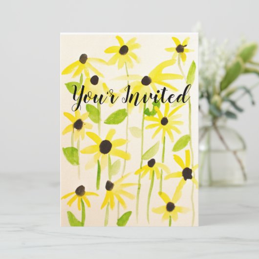Invitation Black-Eyed-Susan (Debout devant)