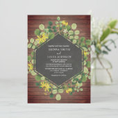 Invitation Black Eyed Susan Fleur sauvage Mariage en pâte à b (Debout devant)