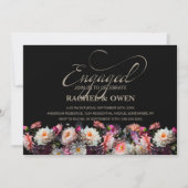 Invitation Black Floral (Devant)