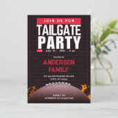 Invitation Black Football Party (Debout devant)