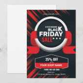 Invitation Black Friday Promotional Sale Flyer (Devant / Derrière)