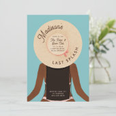 Invitation Black Girl Bachelorette Pool Party - Dernier Splas (Debout devant)