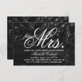 Invitation - Black Glit Fab future Mme Fête des ma (Devant / Derrière)