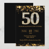 Invitation Black Gold 50e anniversaire (Devant / Derrière)