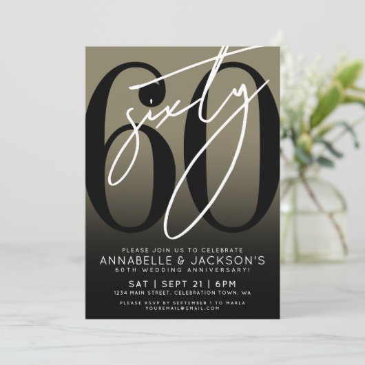 Invitation Black Gold 60e anniversaire (Debout devant)
