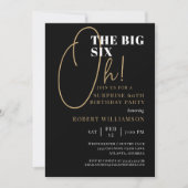 Invitation Black Gold 60e Anniversaire surprise (Devant)