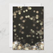 Invitation Black Gold Adult 50th Birthday Party (Dos)