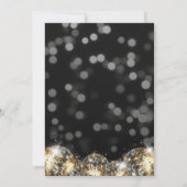 Invitation Black Gold Adulte 50e fête d'anniversaire (Dos)