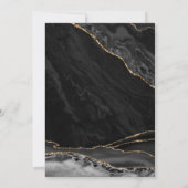 Invitation Black Gold Agate 40e anniversaire (Dos)
