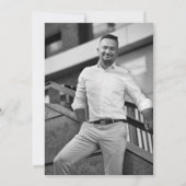 Invitation Black Gold Balloons Photo 40th Birthday Party (Dos)