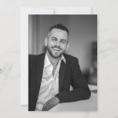 Invitation Black Gold Balloons Photo 60th Birthday Party (Dos)