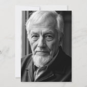 Invitation Black Gold Balloons Photo 90th Birthday Party (Dos)