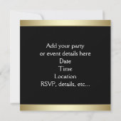 Invitation Black Gold Black All Occasion Party (Dos)