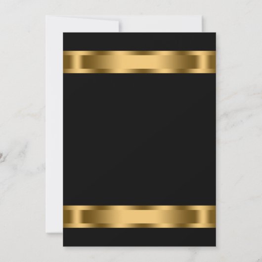 Invitation Black Gold Black Corporate Party (Dos)