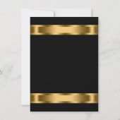 Invitation Black Gold Black Cravate Corporate Party (Dos)