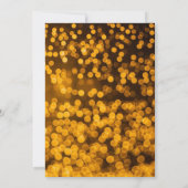 Invitation Black Gold Bokeh Photo 30th Birthday (Dos)