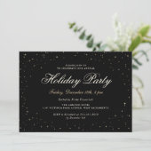 Invitation Black Gold Business Noël (Debout devant)