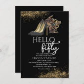 Invitation Black Gold Crown 50e anniversaire (Devant / Derrière)