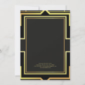Invitation Black & Gold Custom Logo Business Company Event (Dos)