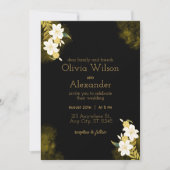 Invitation Black Gold Elegant Wedding (Devant)