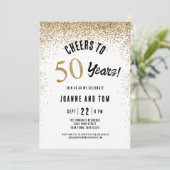 Invitation Black Gold félicite pour les 50 ans de mariage  (Debout devant)
