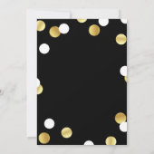 Invitation Black Gold Graduation Party (Dos)