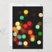 Invitation Black Gold Lights fête d'anniversaire (Dos)