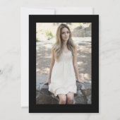 Invitation Black Gold Lights Photo SURPRISE Sweet 16 (Dos)