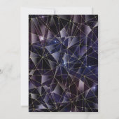 Invitation Black & Gold Midnight Crystal Galaxy 21e anniversa (Dos)