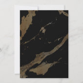 Invitation Black Gold Photographic Anniversaire Fête Invitati (Dos)