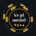 Invitation Black Gold Poker Chip Las Vegas Mariage Eloped<br><div class="desc">Éblouissez vos amis et votre famille en leur envoyant ces annonces d'elopement de mariage de jeton noir et or et/ou des invitations de fête. Que vous soyez marié à Las Vegas ou dans une autre ville de casino, vos invités seront impatients de vous rejoindre à cette fête inoubliable après la...</div>