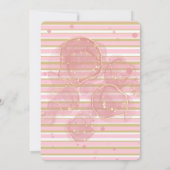 Invitation Black Gold Rose alcool encre 18e fête d'anniversai (Dos)