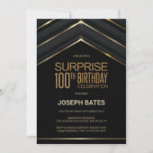 Invitation Black Gold Surprise 100e anniversaire (Devant)