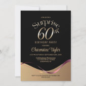 Invitation Black Gold Surprise 60e anniversaire (Devant)