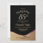 Invitation Black Gold Surprise 85e anniversaire (Devant)