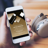 Invitation Black Gold Surprise 90e fête d'anniversaire