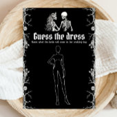 Invitation Black Halloween Devinez La Fête des mariées robe J