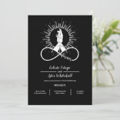 Invitation Black Handfasting Forever Hands Wiccan Union (Debout devant)