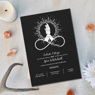 Invitation Black Handfasting Forever Hands Wiccan Union