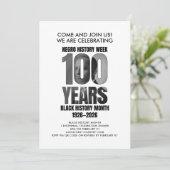 Invitation BLACK HISTORY MONTH Centennial Dinner (Debout devant)